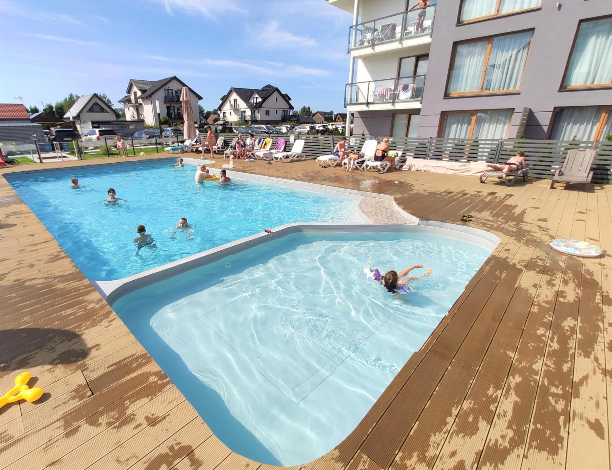 Apartament "Blu10" Z Basenem Sarbinowo Bagian luar foto